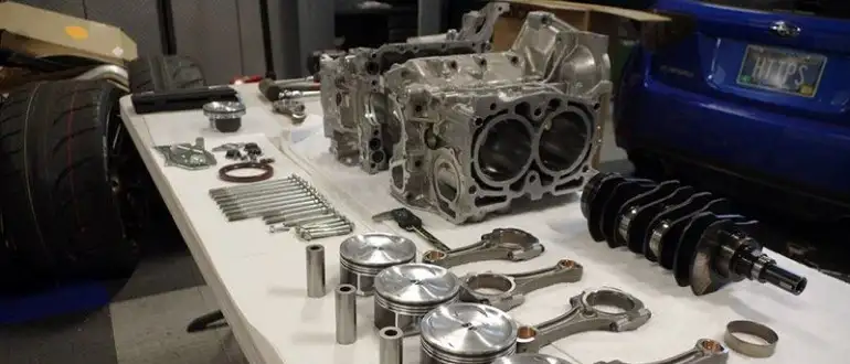 Block type of the engine 